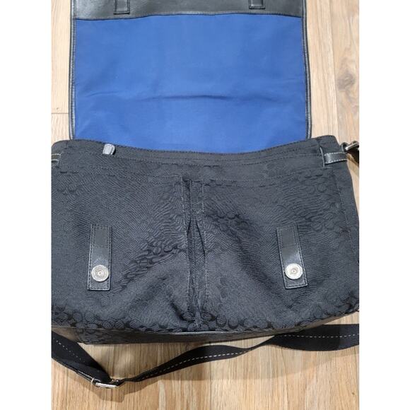 VTG‎ 90s Coach Signature Canvas Crossbody Bag Laptop Work Messenger Tote - Picture 14 of 14